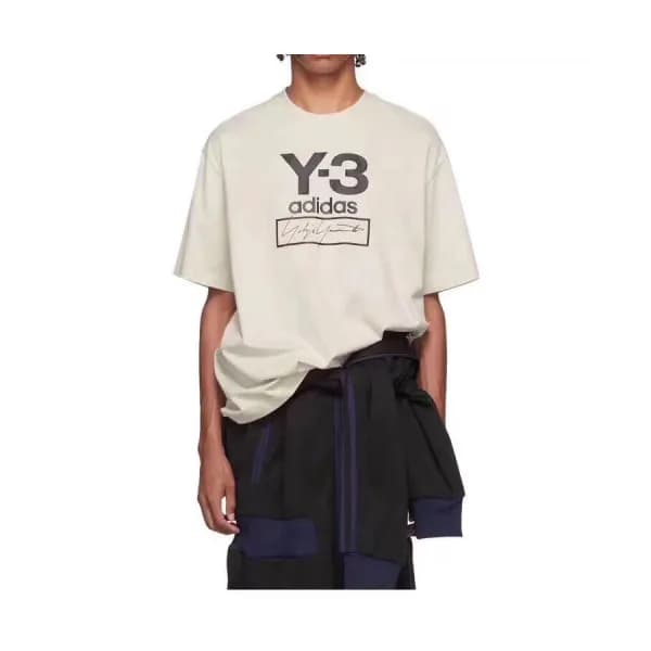 Y-3 2019 Mm/Wm Logo Basic Cotton Short Sleeved Tsh… - 1