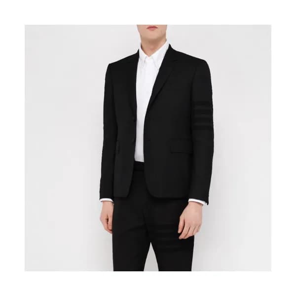 Thom Browne 2019 Mens Business Cotton Suit Jacket&… - 1