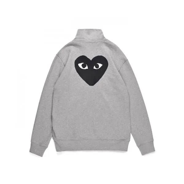 Cdgplay 2019 Unisex Logo Cotton Zip-up Tshirts - 꼼… - 1