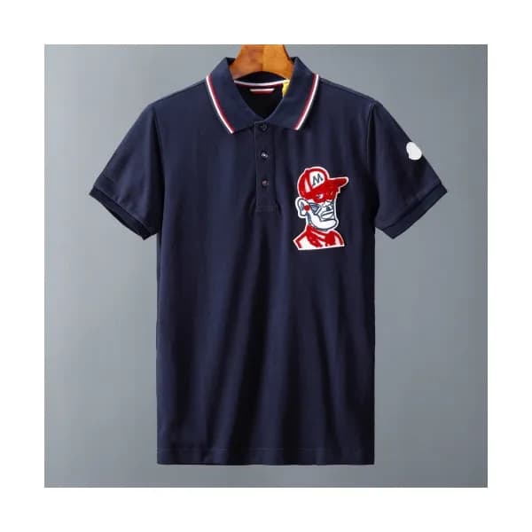 [매장판]Moncler 2020 Mens Logo Cotton Short Sleeved P… - 1