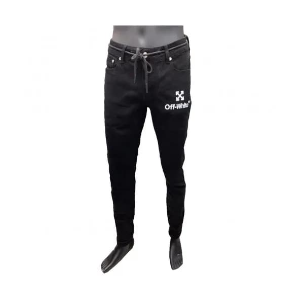 [오프화이트]Off-white 2020 Mens Logo Slim-fit Denim Jea… - 1
