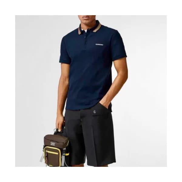 [버버리]Burberry 2020 Mens Logo Cotton Polo Short Sle… - 1
