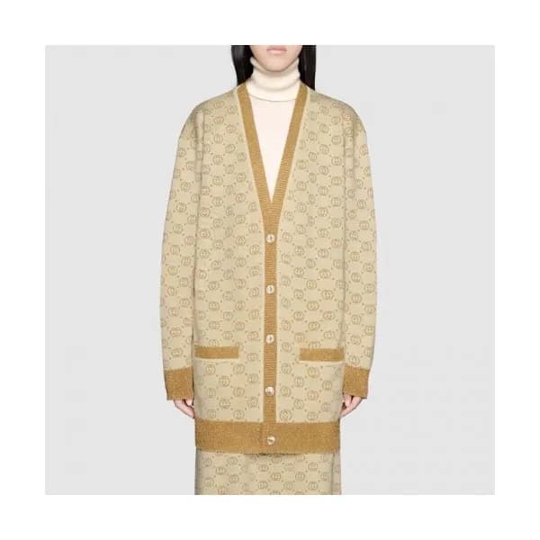 Gucci Womens Trendy V-neck Wool Cardigan - 구찌 2020… - 1