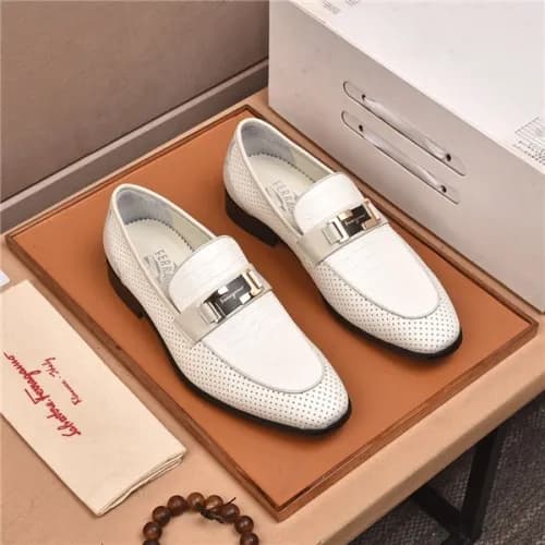Salvatore Ferragamo 2020 Men's Leather Oxford … - 1