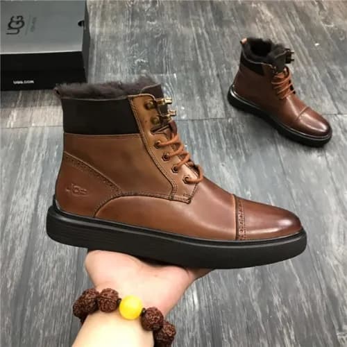 Ugg 2020 Men's Leather Wool Ankle Boots - 어그 2… - 1