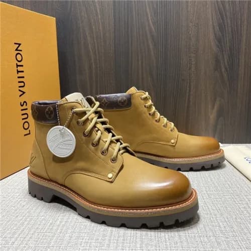 Louis Vuitton 2020 Men's Leather Ankle Boots -… - 1