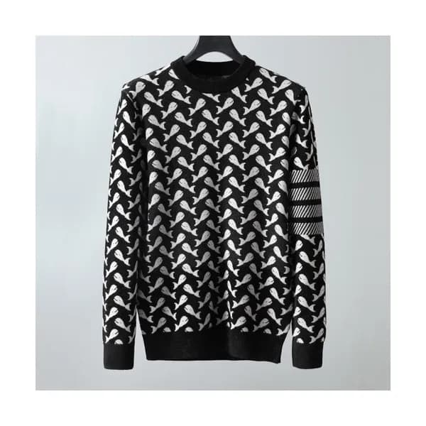 [톰브라운]Thom Browne 2020 Mens Strap Crew-neck Wool S… - 1