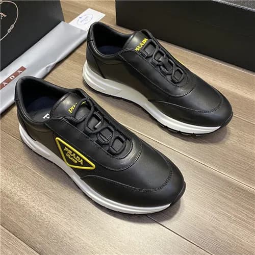 Prada 2021 Men's Leather Sneakers - 프라다 2021 남… - 1