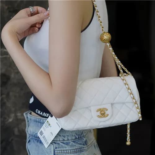 [럭셔리한]Chanel 2021 Women's Classic Flap Glod Ba… - 1