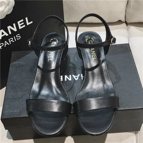 [매장판]Chanel 2021 Women's Leather Sandal,CHAS06… - 1