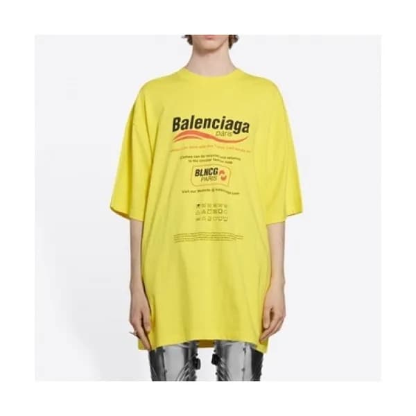 Balenciaga Mm/Wm Logo Cotton Short Sleeved Tshirt… - 1