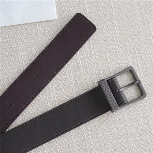 Bottega Veneta 2021 Men's Leather Belt,3.5cm,B… - 1