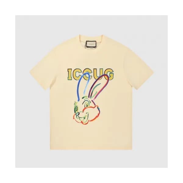 Gucci Mm/Wm Logo Short Sleeved Tshirts Ivory - 구찌… - 1