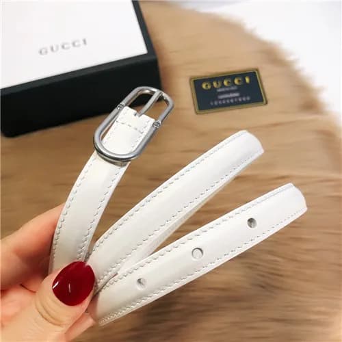 Gucci 2021 Women's Leather Belt,1.5cm,GUBT0214… - 1