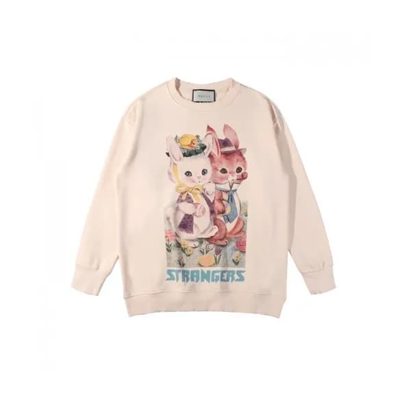 Gucci Mm/Wm Logo Crew-neck Cotton Tshirts Ivory -… - 1