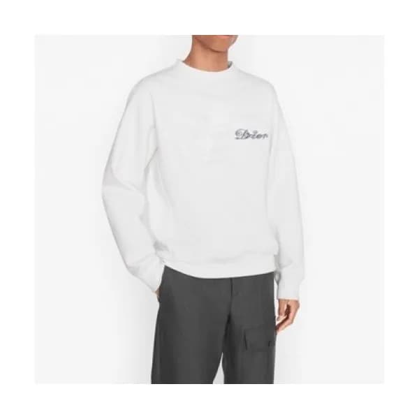 Dior Mm/Wm Logo Casual Cotton Tshirts White - 디올 … - 1