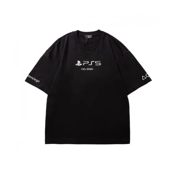Balenciaga Mm/Wm Logo Cotton Short Sleeved Tshirt… - 1