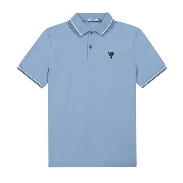 프라다 남성 폴로 블루 반팔티 - Mens Blue Tshirts - Pra02599x - 1