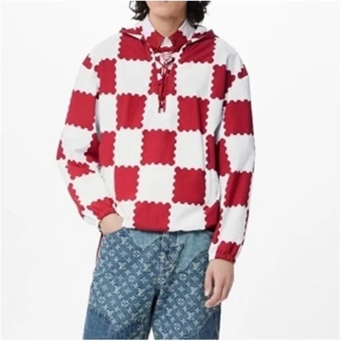 루이비통 남성 트렌디 레드 자켓 - Louis vuitton Mens Red Jackets… - 1