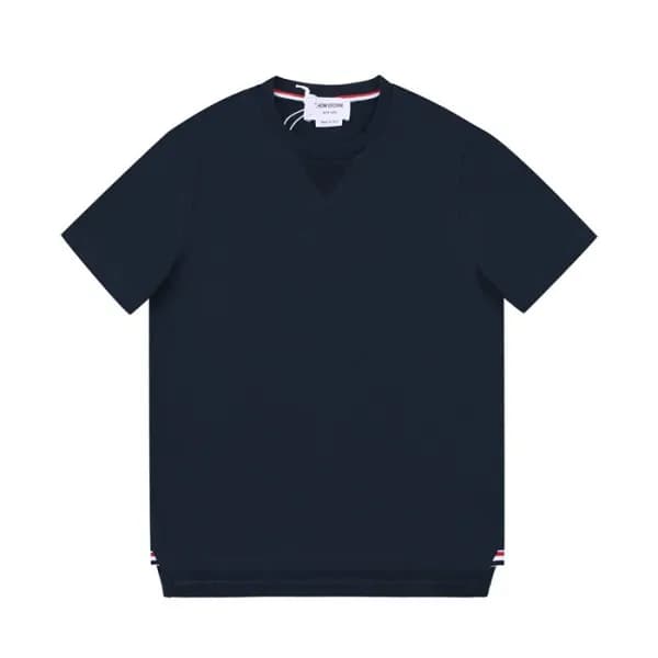 톰브라운 남성 네이비 크루넥 반팔티 - Mens Navy Tshirts - thom0155… - 1