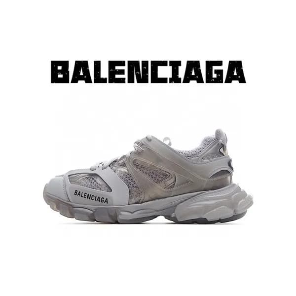 발렌시아가 남/녀 Track 그레이 스니커즈 - Unisex Gray Sneakers - … - 1