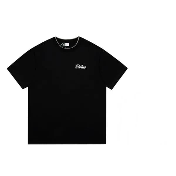 디올 남성 블랙 크루넥 반팔티 - Mens Black Tshirts - dio01982x - 1