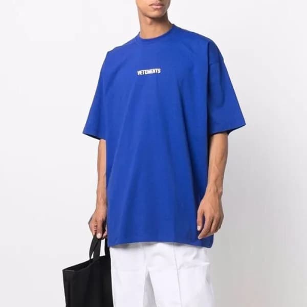 베트멍 남/녀 트렌디 블루 반팔티 - Unisex Blue Tshirts - vet0302… - 1