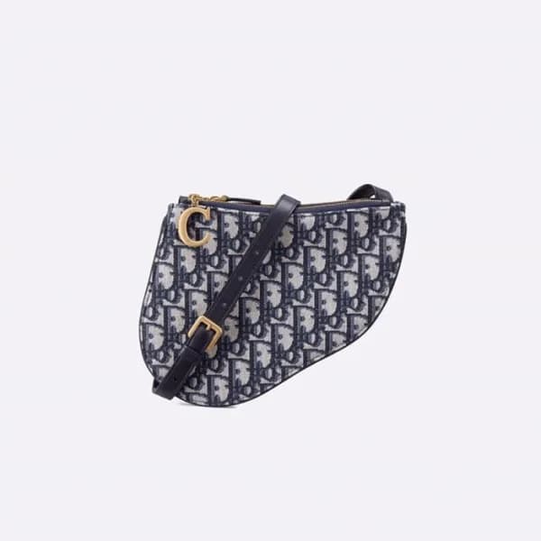 디올 여성 오블리크 새들백 - Dior Womens Navy Saddle Bag - dio… - 1