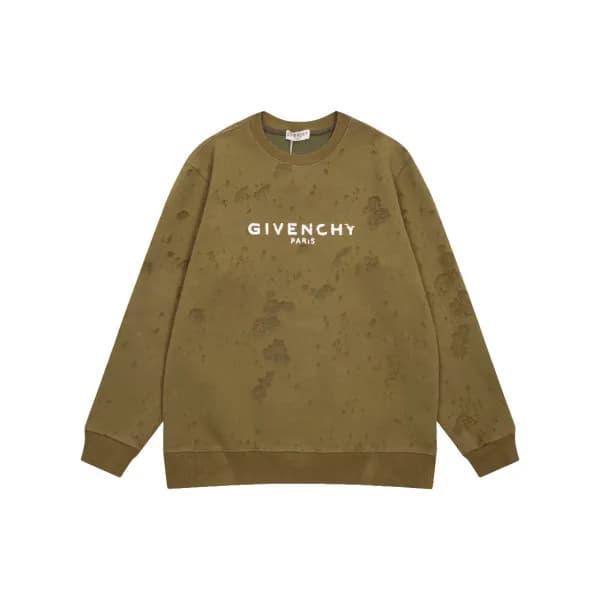 지방시 남성 캐쥬얼 카키 맨투맨 - Givenchy Mens Khaki Tshirts - … - 1