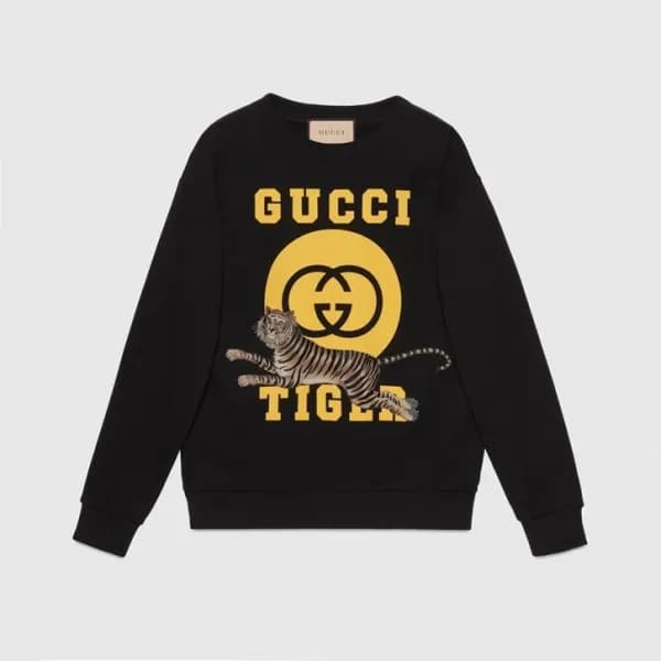 구찌 남성 캐쥬얼 블랙 맨투맨 - Gucci Mens Black Tshirts - Guc0… - 1