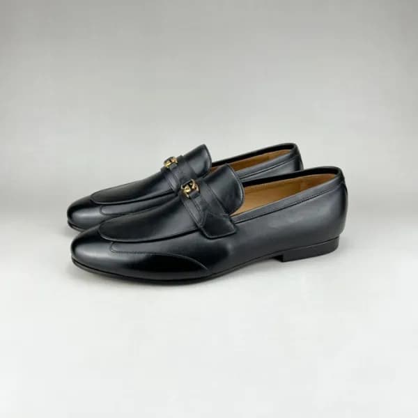 구찌 남성 이니셜 블랙 로퍼 - Gucci Mens Black Loafer - guc052… - 1