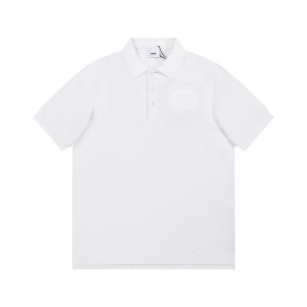 버버리 남성 화이트 폴로 반팔티 - Burberry Mens White Tshirts - … - 1