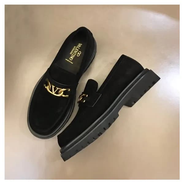 발렌티노 남성 블랙 로퍼 - Valentino Mens Black Loafer - val3… - 1