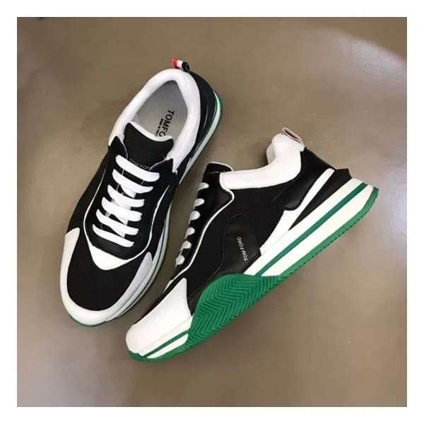 톰포드 남성 캐쥬얼 블랙 스니커즈 - Tom Ford Mens Black Sneakers … - 1