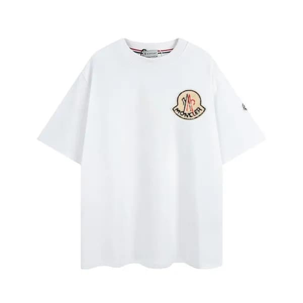 몽클레어 남성 화이트 크루넥 반팔티 - Moncler Mens White Tshirts -… - 1