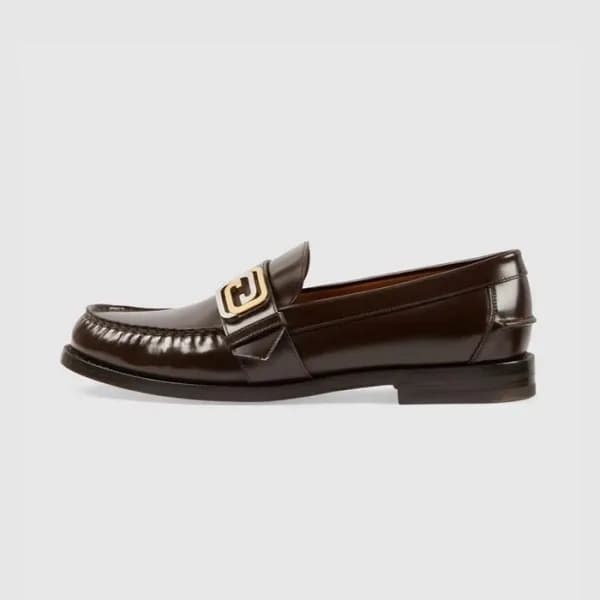 구찌 남성 이니셜 브라운 로퍼 - Gucci Mens Brown Loafer - gu565… - 1
