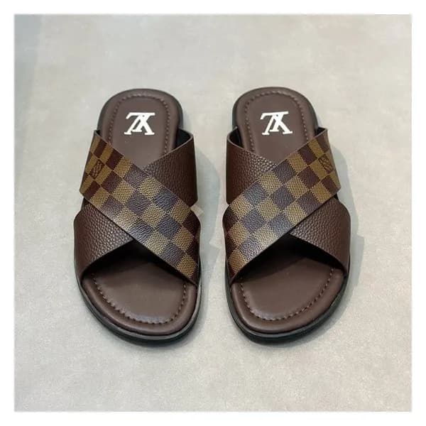 루이비통 남성 브라운 슬리퍼 - Louis vuitton Mens Btown Slipper… - 1