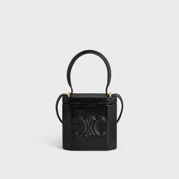 셀린느 여성 블랙 미니 로크 트럼펫 - Celine Womens Black Lock Tri… - 1