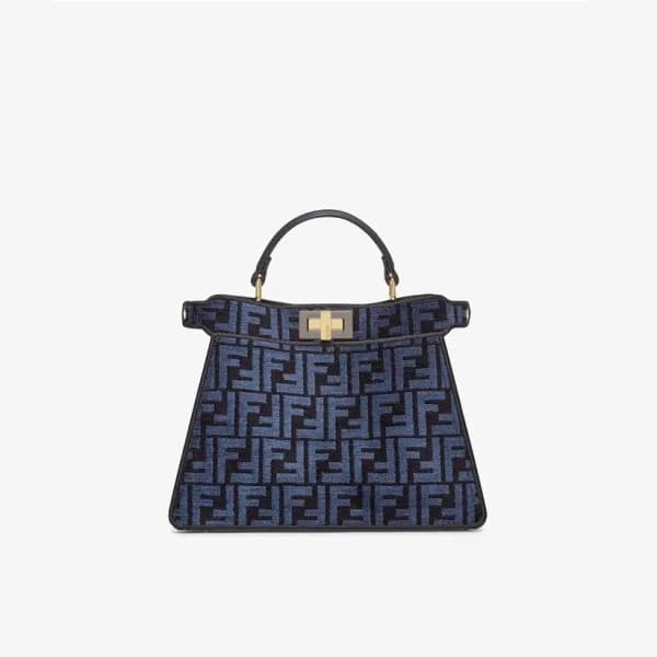 펜디 여성 블루 피카부백 - Fendi Womens Blue Peekaboo Bag - f… - 1