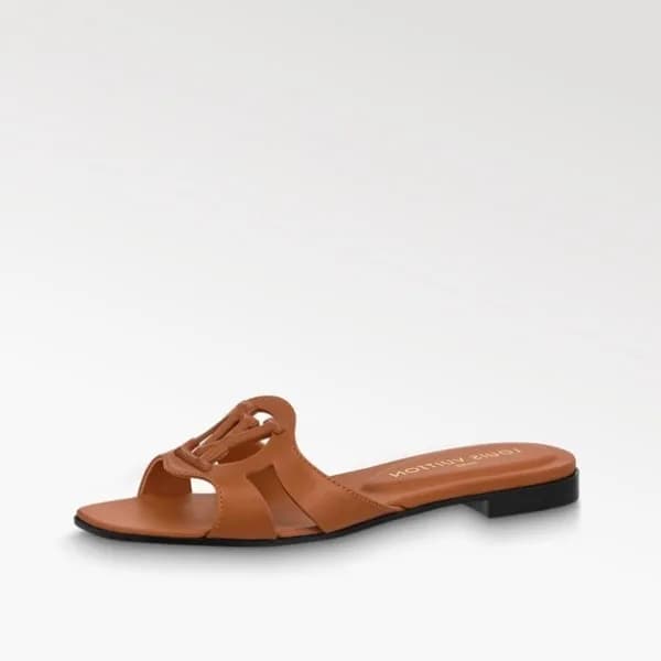 루이비통 여성 카멜 슬리퍼 - Louis vuitton Womens Camel Slippe… - 1