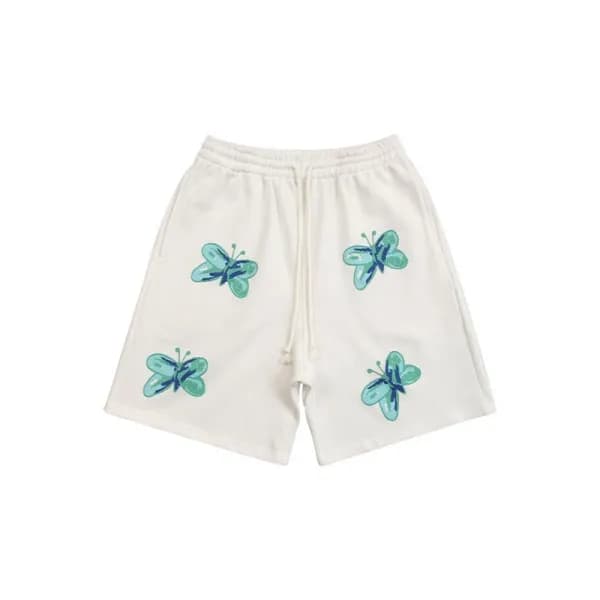 웰던 남/녀 캐쥬얼 화이트 반바지- Welldone Unisex White Half-pan…