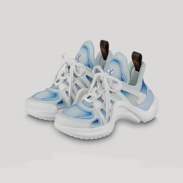 루이비통 여성 블루 스니커즈 - Louis vuitton Womens Blue Sneake… - 1