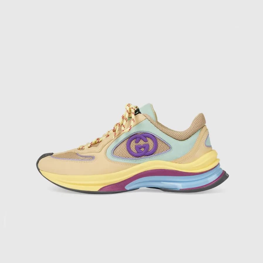 구찌 남/녀 GG 옐로우 라이톤 - Gucci Unisex 옐로우 Sneakers- gu9… - 1