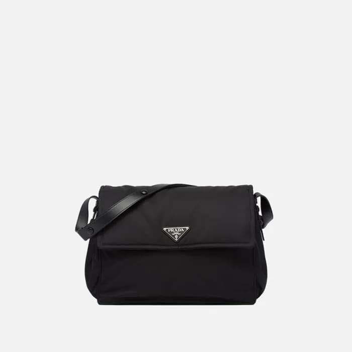 프라다 남/녀 리나일론 패딩 숄더백 【매장-400만원대】 - Prada Unisex Bla… - 1