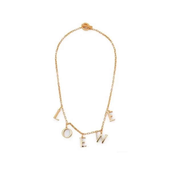 로에베 여성 골드 목걸이 - Loewe Womens Gold Necklace - acc84… - 1