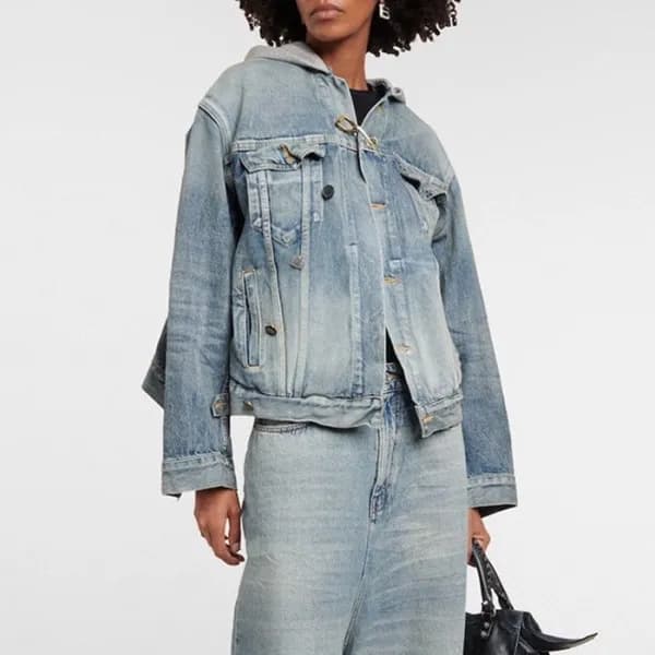 발렌시아가 여성 블루 자켓 - Balenciaga Womens Blue Jackets - … - 1