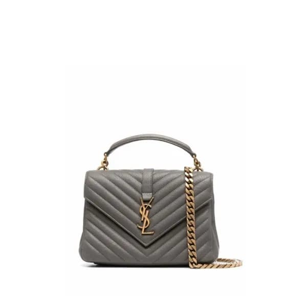 입생로랑 여성 그레이 퀄티드 백 - Saint Laurent Womens Gray Coll… - 1