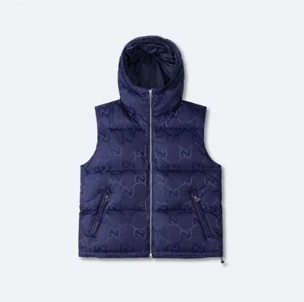 구찌 남성 네이비 다운 베스트 - Gucci Mens Navy Vest - guc164x - 1