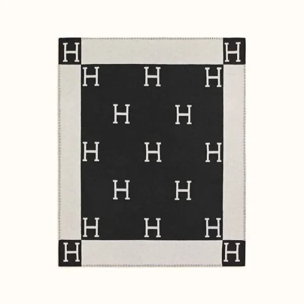 에르메스 겨울 블랙 담요 - Hermes Black Blanket - acc1645x