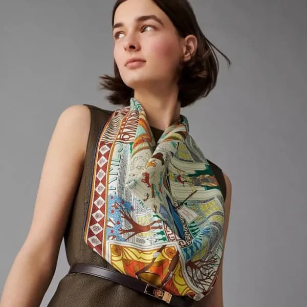에르메스 여성 그린 스카프 - Hermes Womens Green Scarf - acc22… - 1